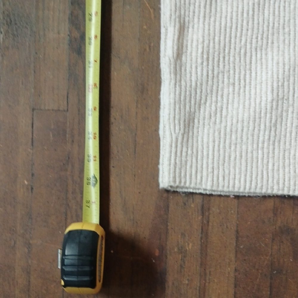 Express Cream V-Neck Sweater Ribbed Knit Tunic - Picture 13 of 13